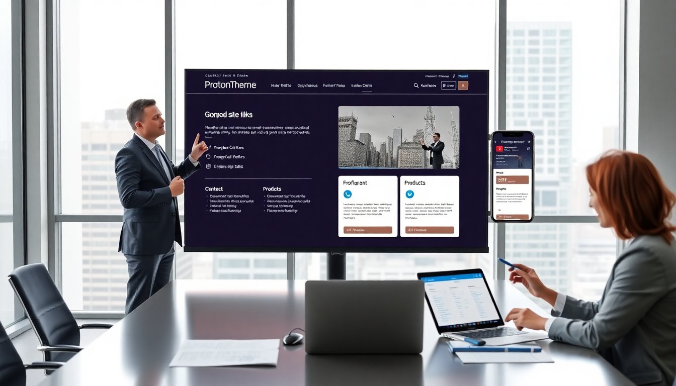 they provide a holistic view the companies site links contact details protontheme
