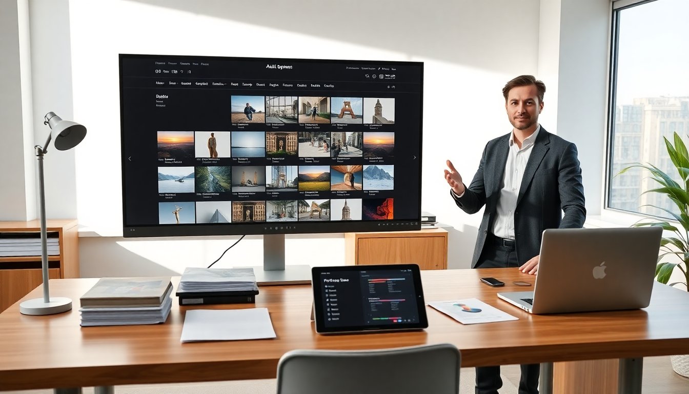 artist portfolio theme grid layout protonthemencbqw